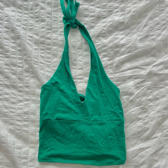 Hollister green halter top - Picture 1 of 2